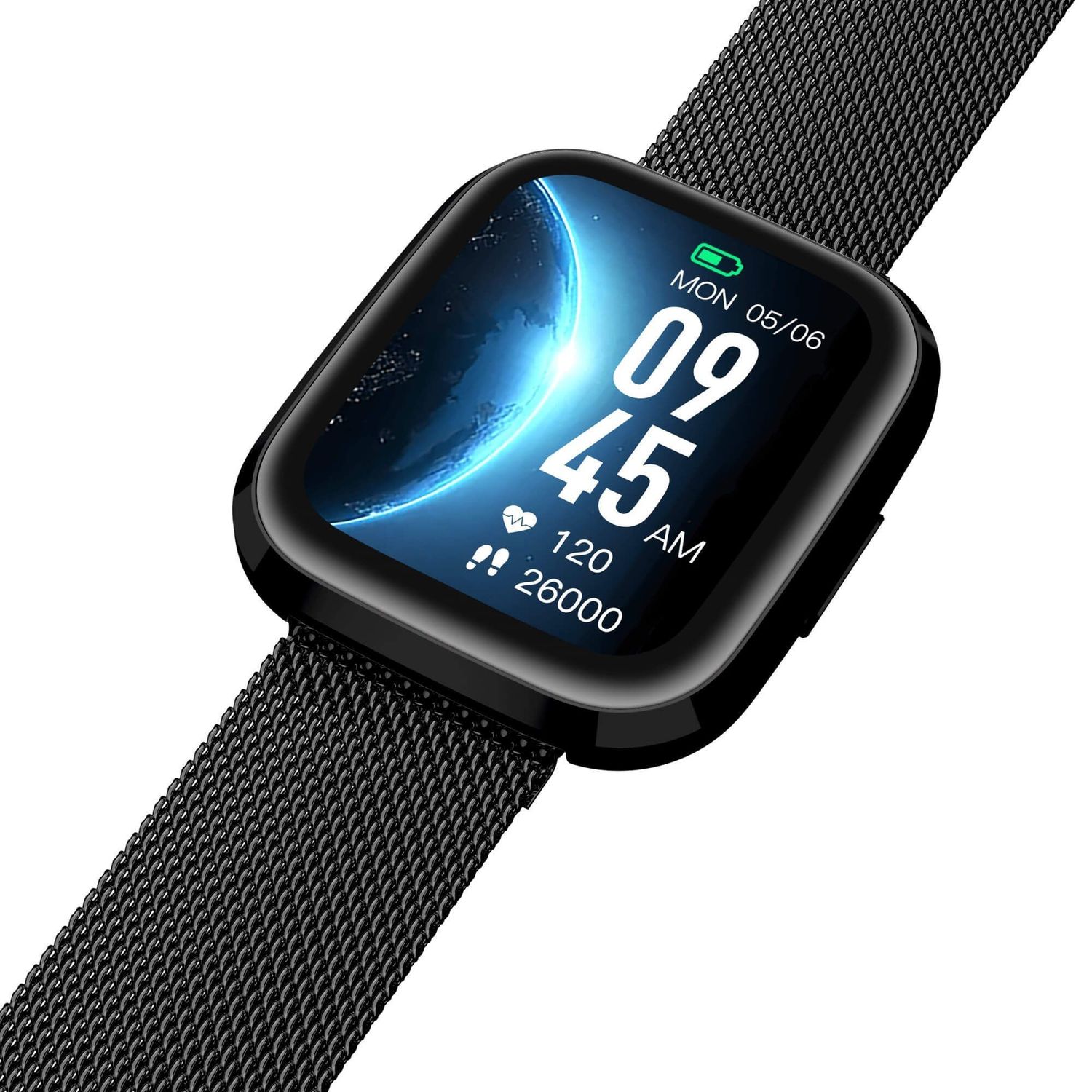 Smartwatch Garett GRC STYLE czarny na bransolecie. Smartwatch Garett na bransolecie. Zegarek Garett unisex. Smartwatch zegarek z bluetooth. Zegarek smartwatch z rozmowami. Zegarek z funkcjami sportowymi. Zegarek dla kobiety. Zegarek dla mężczy (6).jpg